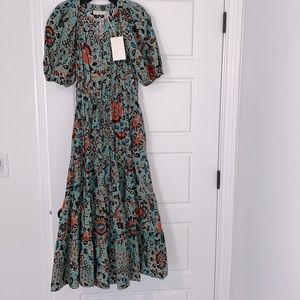 ULLA JOHNSON
Olina Dress In Jade Size 6